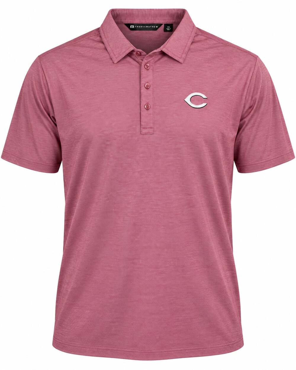 TravisMathew Playoff Pitch Cincinnati Reds Polo Mens XXL Heather Red MLB